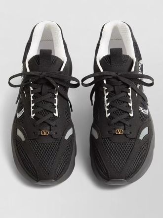 Valentino demivee sneakers contrast panels mesh upper