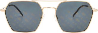 HUGO BOSS Gold Decor Navigator Ladies Sunglasses BOSS 1533/S 0000/7Y 54