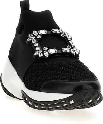 Roger Vivier Womens Black Polyester Athletic Sneakers