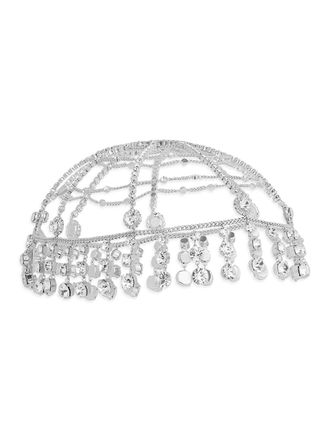 Paco Rabanne Crystal-embellished Headband - Silver - One Size