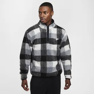 Nike Mens Club Winterized Half-Zip in Black | FZ0896-010