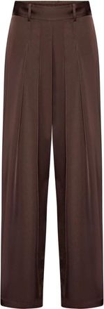 Karmamia Blake Pants 2500 - Dames - Wijde Broeken - Bruin - XS - Polyester - Broeken