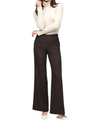 Fifteen Twenty Stripe Button Pocket Pants In Pinstripe Brown