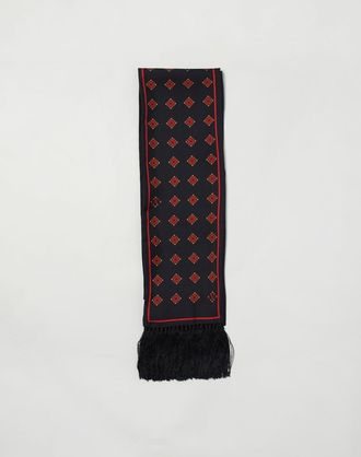 Valentino Garavani Sciarpa Valentino Garavani in seta con stampa geometrica