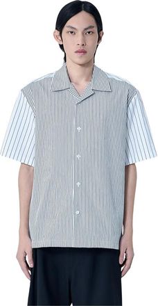 Jil Sander Boxy Fit Short Sleeve Shirt - Heren - Korte mouwen Overhemden - Wit - M - Katoen - Overhemden