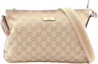 Gucci Pre-owned GG Canvas Shoulder Bag - Dames - Vintage Schoudertas - Beige - ONE Size - Vintage