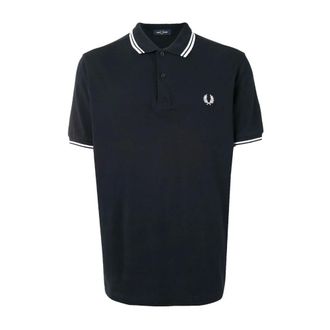 Fred Perry Polo Cl&aacute;sico de Algod&oacute;n - Tops - Hombre - Azul - XL
