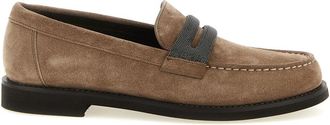 Brunello Cucinelli Brown Slip On Loafers