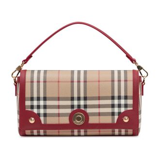 Burberry Compacte Gestructureerde Tas - Dames - Handtassen - Veelkleurig - ONE Size - Katoen - Tassen