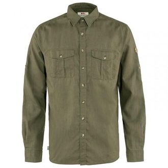 Fj&auml;llr&auml;ven &Ouml;vik Travel Shirt L/S Hemd f&uuml;r Herren | oliv