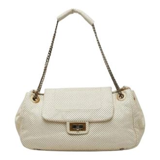 Chanel Pre-owned Shoulder Bags, female, White, Size: ONE SIZE Pre-owned Vintage Shoulder Bag