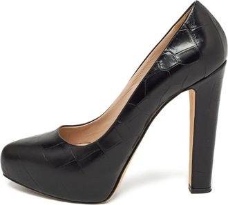 Le Silla Pumps in pelle con plateau - Nero