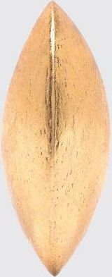 Monies Orecchini Zume in legno placcato argento cromato