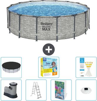 Bestway Piscina Bestway Steel Pro Max Redonda - 488x122 Cm - 8-piezas S526