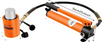 OEM Bomba De Cilindro Hidr&aacute;ulico, Capacidad De 20 Toneladas, Presi&oacute;n De 70 Mpa, Color Naranja