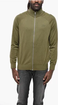 Diesel Full Zip FREEX Cotton Mock Neck Sweater size Xxl