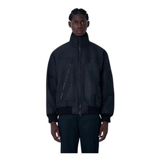 Maison Margiela Jassen, Heren, Zwart, L, Nylon, Bomberjack