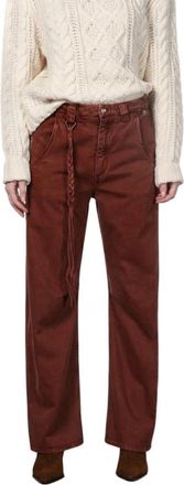 Mason's Violette Chino Broek - Dames - Loose Fit Jeans - Rood - 2XS - Katoen - Jeans