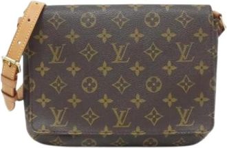 Louis Vuitton Pre-owned Cross Body Bags, female, Brown, Size: ONE SIZE Pre-owned Musette Tango Shoulder Bag
