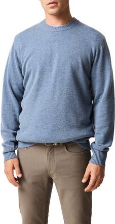 Rodd & Gunn Stewart Island Wool & Cahsmere Crewneck Sweater in Surf at Nordstrom, Size Xx-Large