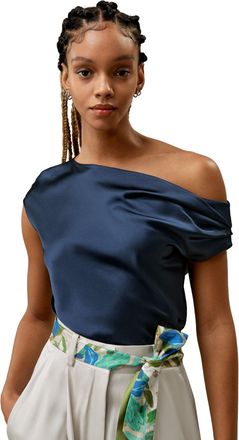 LilySilk Boat Neck Silk Top