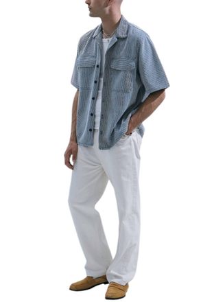 BTFL-life Cruise Shirt In Indigo Sashiko