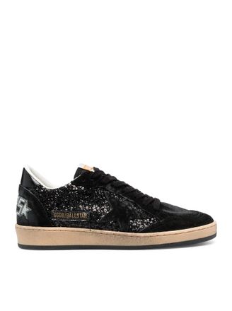 Golden Goose SNEAKERS BALL-STAR IN SUEDE E GLITTER - Golden Goose Deluxe Brand - Woman