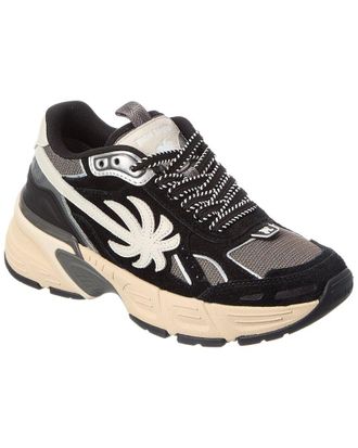 Palm Angels 4 Leather & Mesh Sneaker