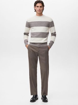 Mango Pullover righe misto lana grezzo - Uomo - XXL - MANGO MAN