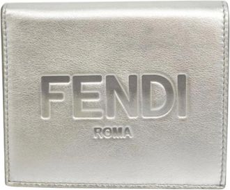 Fendi Pre-owned Wallets, female, Gray, Size: ONE SIZE Pre-owned Vintage Wallet