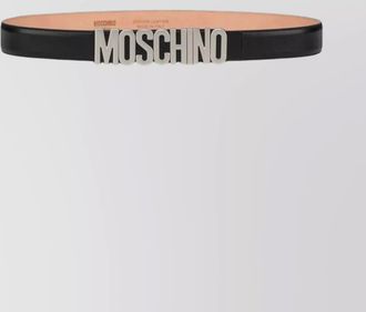 Moschino calf leather adjustable fit smooth belts