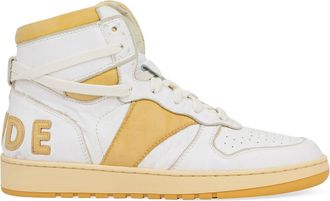 Rhude WHITE RHECESS HIGH SNEAKERS