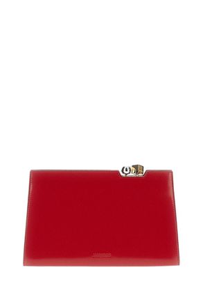 Jacquemus Red Le Salon Pochette Clutch Bag