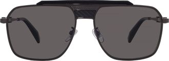 Chopard Grey Navigator Mens Sunglasses SCHL31 568P 62