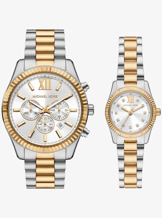 Michael Kors Lexington His and Hers Two-Tone Watch Set