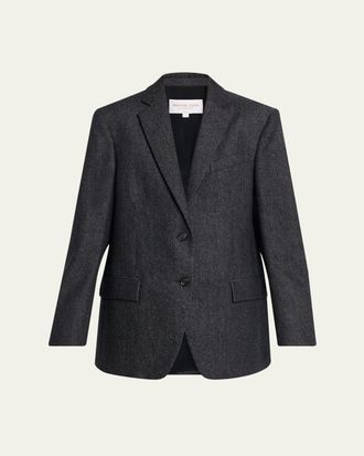 Michael Kors Nico Two-Button Wool Blazer