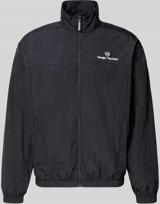Sergio Tacchini Regular Fit Jacke mit Stehkragen Modell Nayla in Black, Gr&ouml;&szlig;e XXL