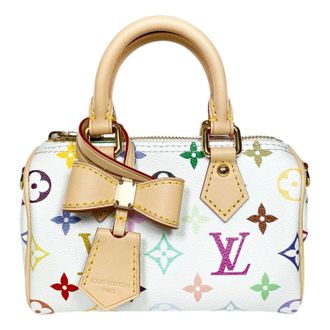 Louis Vuitton x Takashi Murakami Nano Speedy White Multicolored M13391