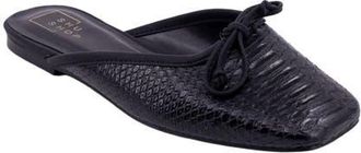 Shushop Andrea Slide Flat in Black Snake at Nordstrom, Size 8.5