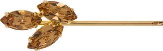 L. Erickson Triple Crystal Bobby Pin in Lt Colorado Topaz/Gold at Nordstrom