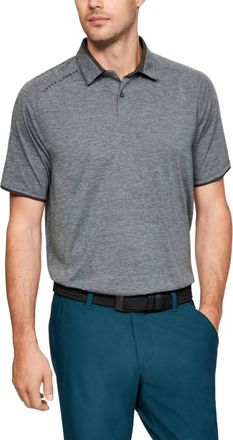 Under Armour Mens Golf Polo Shirt In Pitch Gray