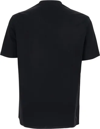 Emporio Armani Mens T-Shirt Black Cotton T-Shirts And Polos