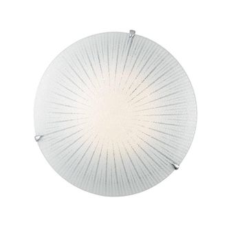 Netlighting CHANTAL LED Patterned Glass Ceiling Light White 1820lm 4000K 40cm