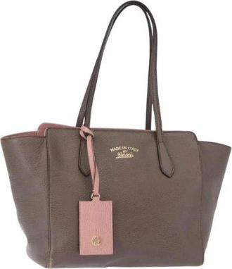 Gucci Pre-owned Tote Bags, female, Gray, Size: ONE SIZE Pre-owned Vintage Tote Bag