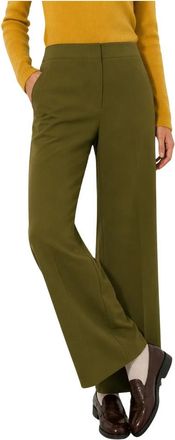 Kocca Wijde broek - Dames - Wijde Broeken - Groen - M - Broeken