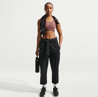 Nike Womens One Dri-FIT High-Waisted 7/8 Jogger Pants in Black | HJ1050-013