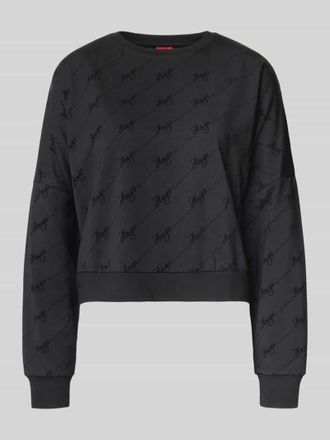 HUGO BOSS Oversized Sweatshirt aus Baumwoll-Mix Modell LOKKY in Black, Größe XL