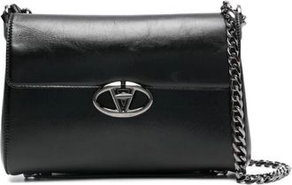 Valentino Garavani Zwarte Schoudertas - Dames - Schoudertassen - Zwart - ONE Size - Leer - Tassen