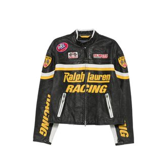 Ralph Lauren Logo-patch Leather Jacket