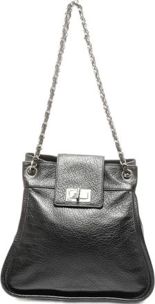 Chanel 2003-2004 Mademoiselle lock shoulder bag - Zwart